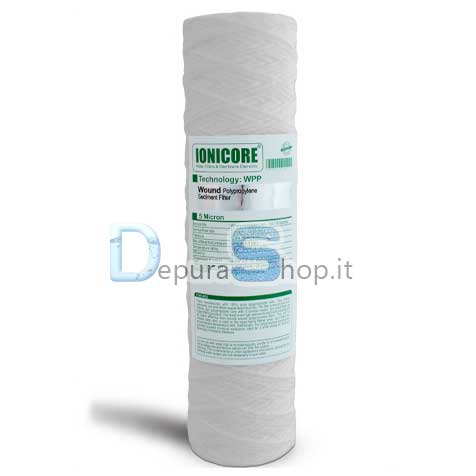 Cartuccia Ionicore Polipropilene avvolto 9-3/4 Cartuccia Ionicore Polipropilene avvolto 9-3/4"