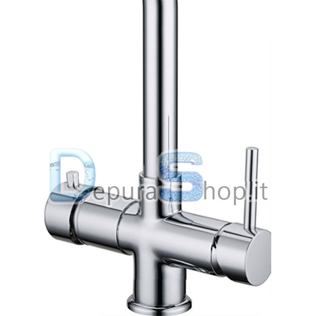 Rubinetto 5 vie Classic per acqua depurata (colore: Cromo) Rubinetto 5 vie Classic per acqua depurata (colore: Cromo)