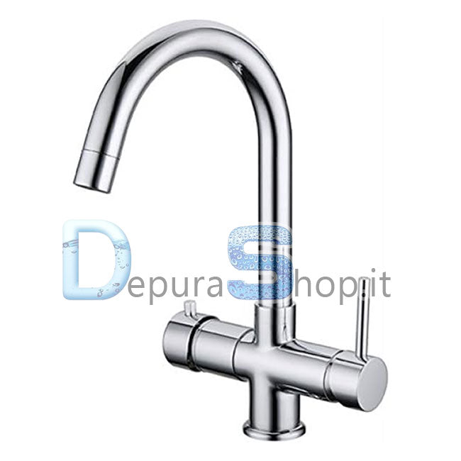 Rubinetto 5 vie Classic per acqua depurata (colore: Cromo) Rubinetto 5 vie Classic per acqua depurata (colore: Cromo)