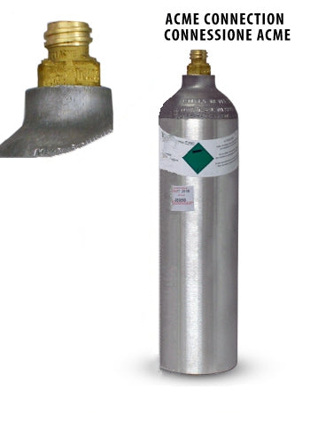 Bombola CO2 in alluminio ricaricabile da 1Kg | Attacco ACME Bombola CO2 in alluminio ricaricabile da 1Kg | Attacco ACME