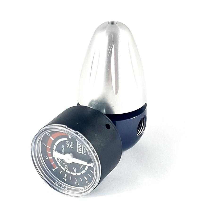 Riduttore di pressione CO2 per bombole monouso | Attacco 11x1 Riduttore di pressione CO2 per bombole monouso | Attacco 11x1