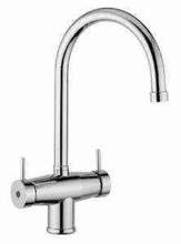 Rubinetto 3 vie Drop per acqua depurata (colore: Cromo) Rubinetto 3 vie Drop per acqua depurata (colore: Cromo)