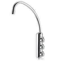 Rubinetto 3 vie Simple Curve per acqua depurata (colore cromo) Rubinetto 3 vie Simple Curve per acqua depurata (colore cromo)