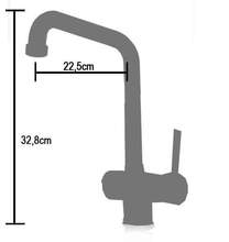 Rubinetto 3 vie Pure Water per acqua depurata (colore: Nickel spazzolato) Rubinetto 3 vie Pure Water per acqua depurata (colore: Nickel spazzolato)