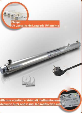 UltraRays sistema UV Completo 55W attacco 3/4" M.