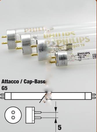 UltraRays sistema UV Completo 6W attacco 1/4"