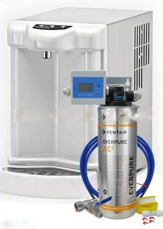 Aquais 90 | refrigeratore sopra banco | 3 vie acqua fredda + ambiente + frizzante fredda Pronto all'uso