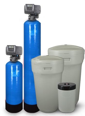 Addolcitore acqua Fleck 5600 SXT 1" doppio corpo rig. volume-tempo (da 8 a 80 lt. resina)