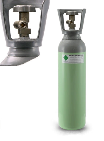 Bombola CO2 in acciaio ricaricabile da 4kg con valvola residuale