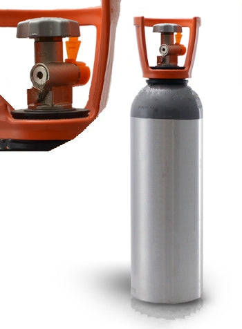 Bombola CO2 in alluminio ricaricabile da 4kg con valvola residuale