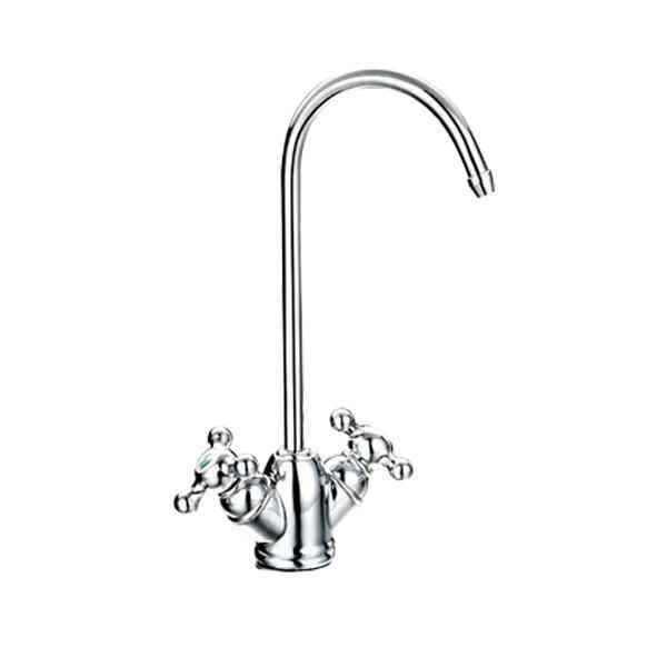 Rubinetto 2 vie  per acqua depurata (colore: Cromo)