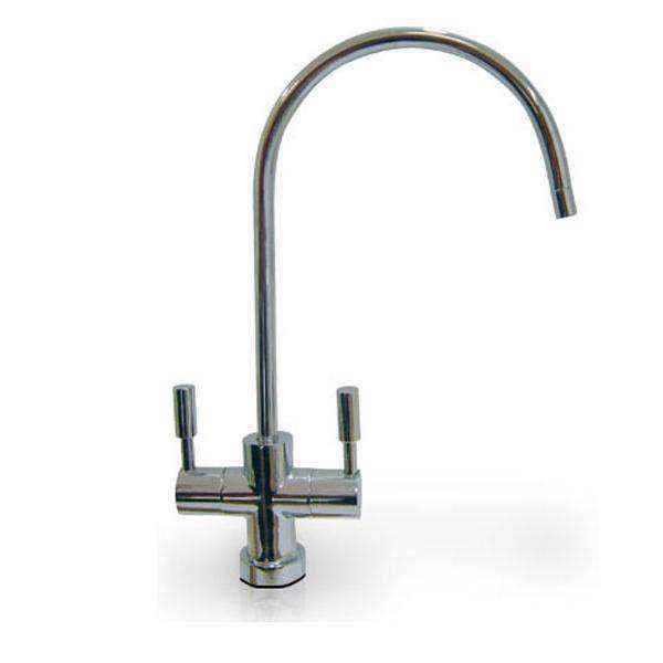 Rubinetto 2 vie per acqua depurata (colore: Cromo)