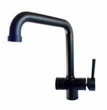 Rubinetto 3 vie Pure Water per acqua depurata (colore: Nero opaco)