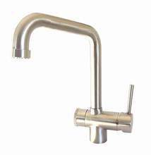 Rubinetto 3 vie Pure Water per acqua depurata (colore: Nickel spazzolato)