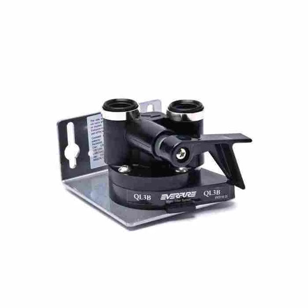 Everpure | Testata filtro modello "QL3B" con valvola apri/chiudi e attacco da 3/8"
